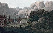 John William Edy View between the Islands of Hellisoe and Heliesund painting